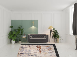 HomeRoots 4' Beige Abstract Area Rug - Turkish-Made Elegance for Living Rooms, Bedrooms, and Entryways 8' X 10' 516033