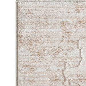 HomeRoots 4' Beige Abstract Area Rug - Turkish-Made Elegance for Living Rooms, Bedrooms, and Entryways 8' X 10' 516041