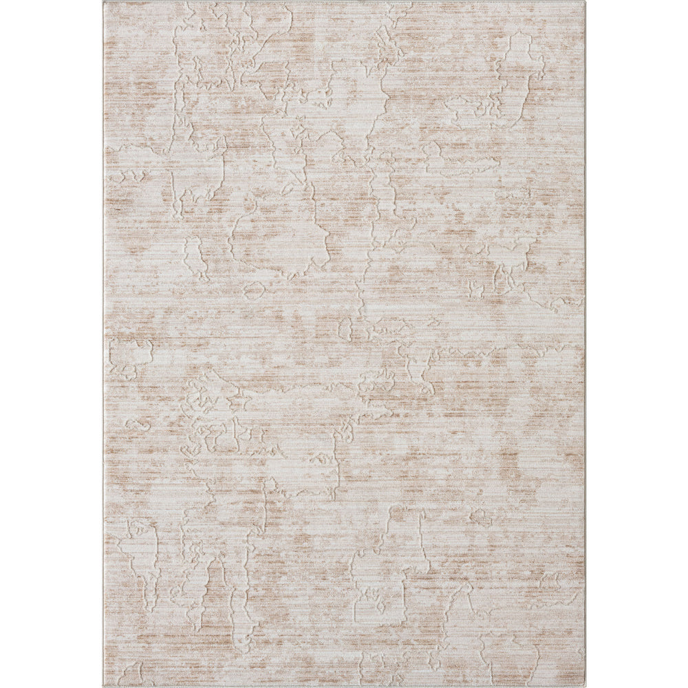 Homeroots 10' X 14' Beige Abstract Area Rug Beige Polyester 516043