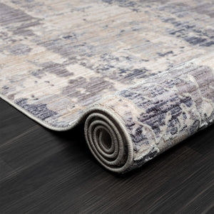 HomeRoots 4' Beige Abstract Area Rug - Turkish-Made Elegance for Living Rooms, Bedrooms, and Entryways 5' X 8' 516044