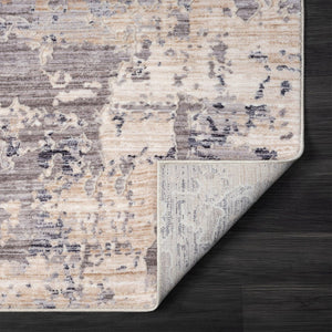 HomeRoots 4' Beige Abstract Area Rug - Turkish-Made Elegance for Living Rooms, Bedrooms, and Entryways 5' X 8' 516044