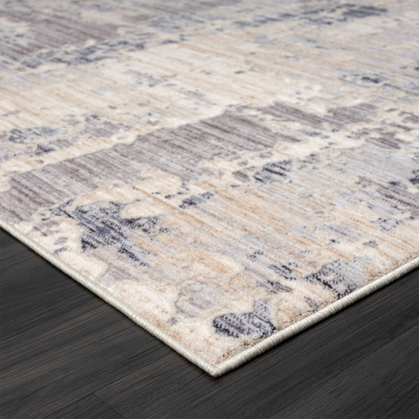 HomeRoots 4' Beige Abstract Area Rug - Turkish-Made Elegance for Living Rooms, Bedrooms, and Entryways 8' X 10' 516045