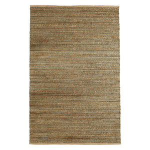 Homeroots 8' X 10' Green Abstract Hand Woven Non Skid Area Rug Natural,Smoke Green Jute 516053