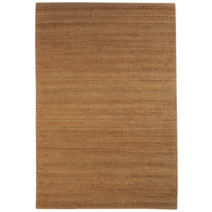Homeroots 8' X 10' Beige Hand Woven Non Skid Area Rug Natural Jute 516055