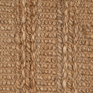 Homeroots 8' X 10' Beige Hand Woven Non Skid Area Rug Natural Jute 516055