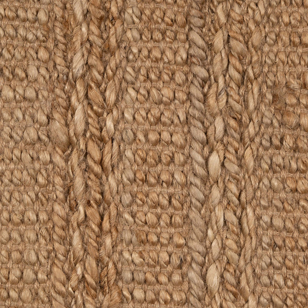 Homeroots 8' X 10' Beige Hand Woven Non Skid Area Rug Natural Jute 516055