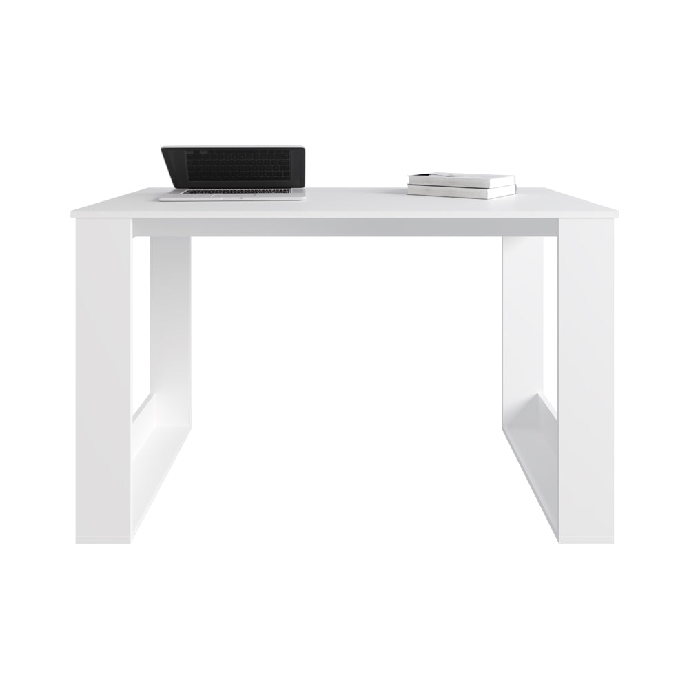 English Elm Computer Desk Albion — White Engineered Wood Workspace 47.2"W x 23.6"D, Stylish Leg Design, Durable Construction B092P306236