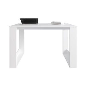 English Elm Computer Desk Albion — White Engineered Wood Workspace 47.2"W x 23.6"D, Stylish Leg Design, Durable Construction B092P306236