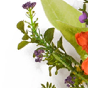 Homeroots 22" Green And Yellow Artificial Summer Sunflower Wreath  Polyester 516078