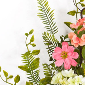 Homeroots 27" Pink And Green Spring Berry Artificial Wreath  Polyester 516079