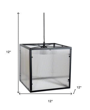 Homeroots Lantern Metal Ceiling Light With Clear Shades   516118