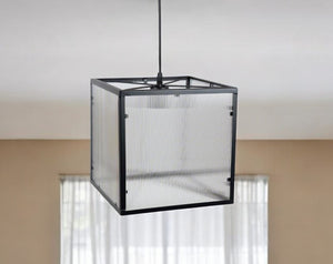 Homeroots Lantern Metal Ceiling Light With Clear Shades   516118