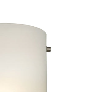 Thomas Lighting Arc Brushed Nickel Wall Sconce with Frosted Glass for Hallway or Dining Room 5161WS/99