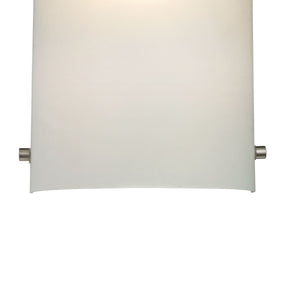 Thomas Lighting Arc Brushed Nickel Wall Sconce with Frosted Glass for Hallway or Dining Room 5161WS/99
