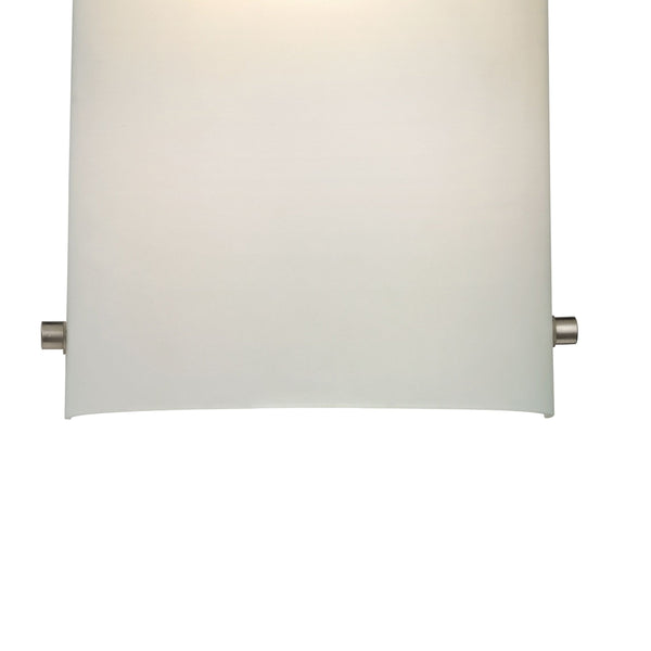 Thomas Lighting Arc Brushed Nickel Wall Sconce with Frosted Glass for Hallway or Dining Room 5161WS/99