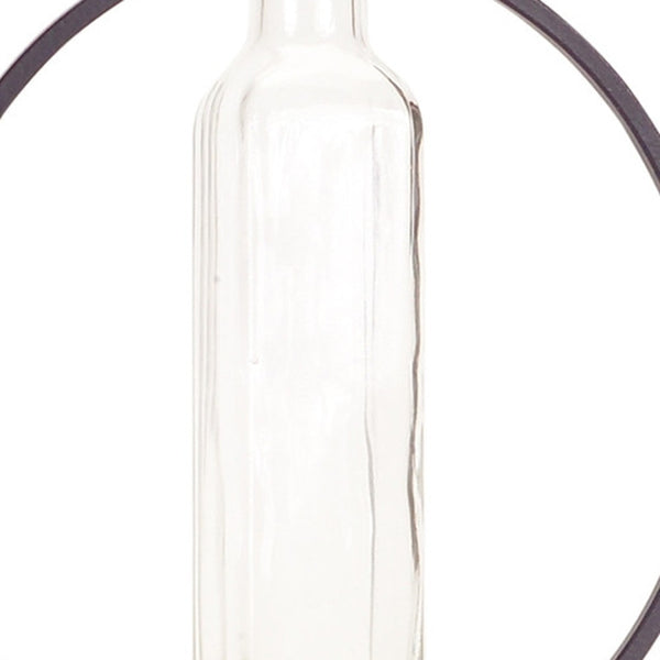 Homeroots Set Of Four Gray Round Metal Wall Vase  Metal 516219