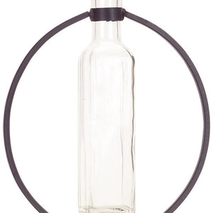 Homeroots Set Of Four Gray Round Metal Wall Vase  Metal 516219