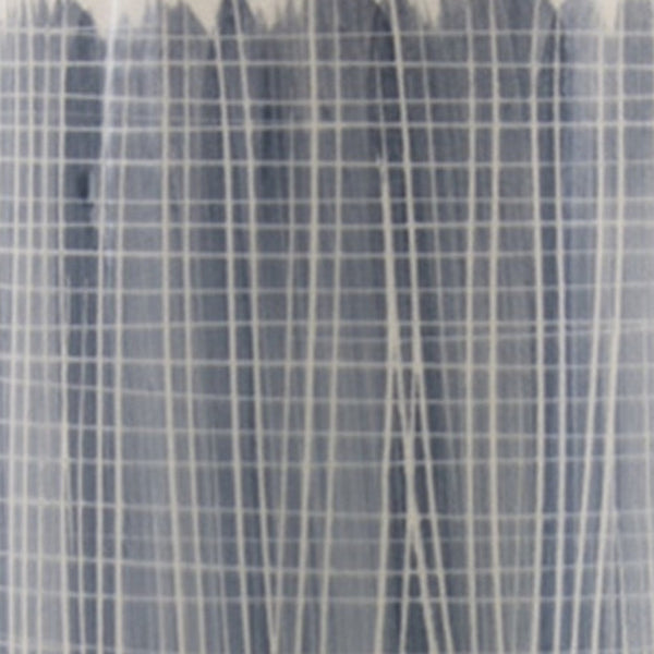 Homeroots 19" Blue And White Geometric Cylinder Terracotta Floor Vase  Terracotta 516222