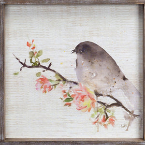 Homeroots Set Of Two 17" X 2" Brown Bird Wood Framed Art  Wood 516336