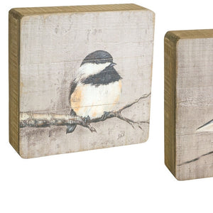 Homeroots Set Of Four Brown Solid Wood Bird Wall Decor  Solid Wood 516342