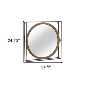 Homeroots Brown Metal Wall Decor  Metal 516343