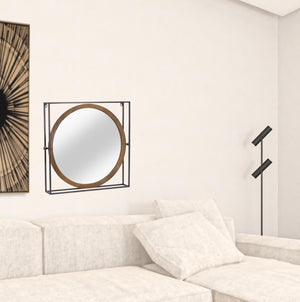 Homeroots Brown Metal Wall Decor  Metal 516343