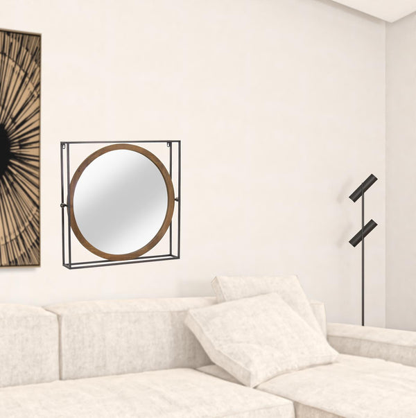 Homeroots Brown Metal Wall Decor  Metal 516343