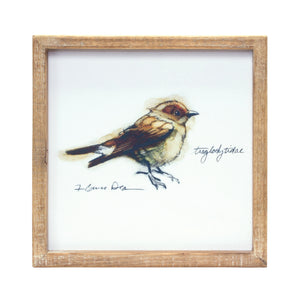 Homeroots Set Of Four Brown Solid Wood Bird Wall Decor  Solid Wood 516369