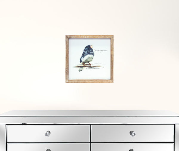 Homeroots Set Of Four Brown Solid Wood Bird Wall Decor  Solid Wood 516369