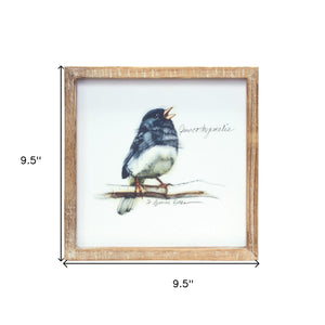 Homeroots Set Of Four Brown Solid Wood Bird Wall Decor  Solid Wood 516369