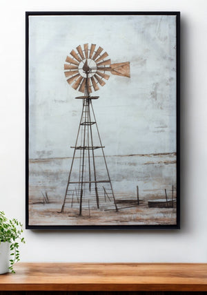 Homeroots 28" X 20" Black Brown And White Wood Framed Art  Wood 516393