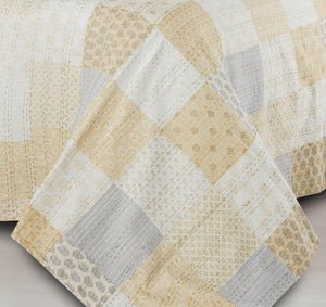 Homeroots Cream Knitted Cotton Geometric Throw Cream Cotton 516525