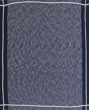 Homeroots Blue Woven Cotton Geometric Throw  Cotton 516527