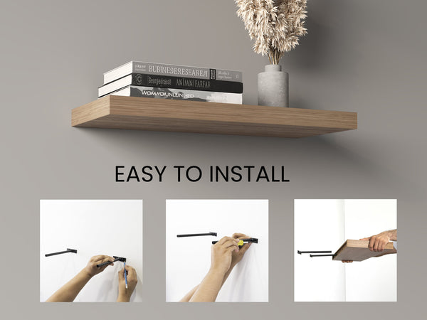 English Elm Ecco Modern Floating Shelves Set Of 2 – Stylish Space-Saving Wall Decor For Home & Office Use B070P238862