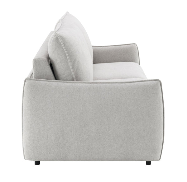 English Elm Jinn Chenille Convertible Sleeper Sofa with Memory Foam Bed and Metal Legs B2726P435913