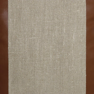 Homeroots 20" X 20" Beige And Brown Linen Striped Zippered Pillow   517025