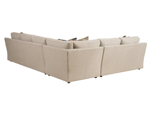 Millington Barclay Butera Transitional Sectional Artisan Crafted Tailored Living Room Sofa