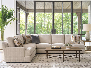 Millington Barclay Butera Transitional Sectional Artisan Crafted Tailored Living Room Sofa