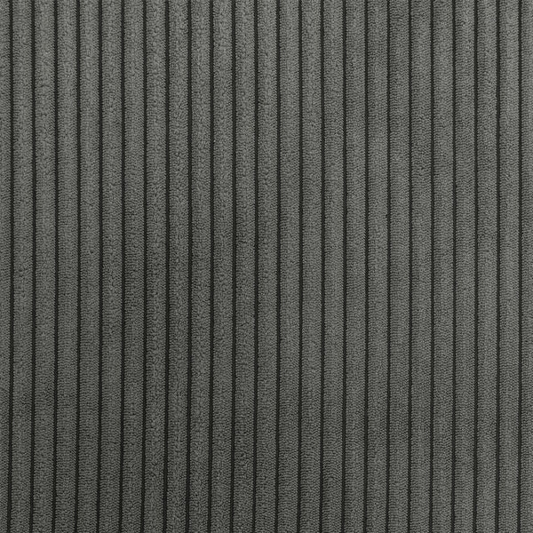 English Elm L-Shaped 4-Seat Corduroy Sofa With Ottoman & Storage, Deep Seat, Cup Holders, Modern Grey Comfort W1117S00216