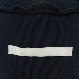 Homeroots 20" Blue Polyester Round Patchwork Indoor Outdoor Pouf Ottoman   517437