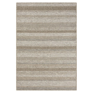 HomeRoots 5' Gray Striped Handmade Area Rug – Versatile Indoor-Outdoor Style for Modern and Traditional Spaces 5' x 7' 517467