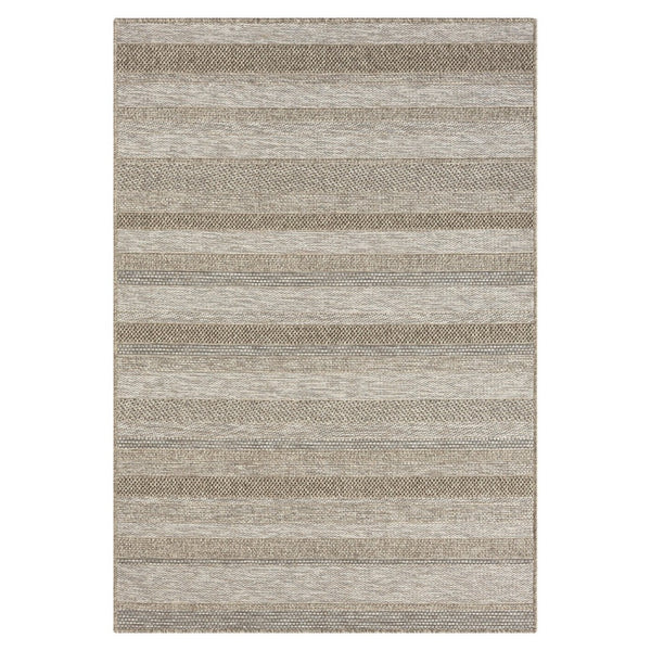 HomeRoots 5' Gray Striped Handmade Area Rug – Versatile Indoor-Outdoor Style for Modern and Traditional Spaces 5' x 7' 517467