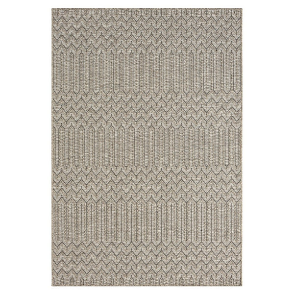 HomeRoots 5' Gray Chevron Handmade Area Rug - Stylish, Versatile Indoor Outdoor Décor for Any Space 7'10" x 9'6" 517472