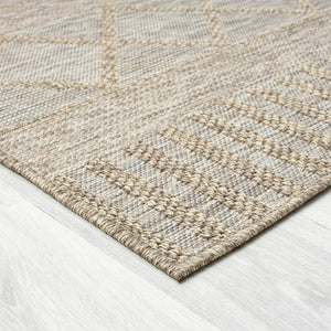 HomeRoots 5' Gray Striped Handmade Area Rug – Versatile Indoor Outdoor Design for Timeless Style & Durability 7'10" x 9'6" 517474