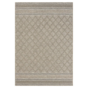 HomeRoots 5' Gray Geometric Handmade Area Rug for Indoor and Outdoor Spaces - Stylish and Durable Design 5' x 7' 517475