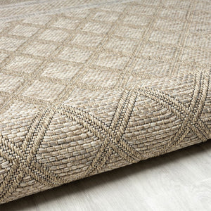 HomeRoots 5' Gray Geometric Handmade Area Rug for Indoor and Outdoor Spaces - Stylish and Durable Design 7'10" x 9'6" 517476
