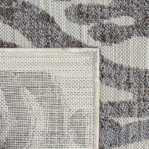 HomeRoots 8' Blue and Gray Damask Area Rug - Durable, Elegant Indoor/Outdoor Design for All Décor Styles 517485