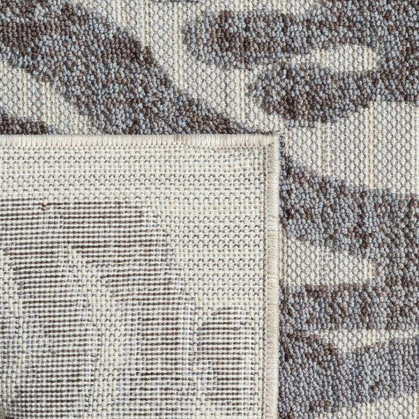 HomeRoots 8' Blue and Gray Damask Area Rug - Durable, Elegant Indoor/Outdoor Design for All Décor Styles 517485