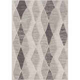 Homeroots 5' X 7' Gray Geometric Indoor Outdoor Area Rug Gray Recycled P.E.T. 517488