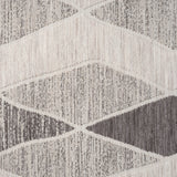 Homeroots 5' X 7' Gray Geometric Indoor Outdoor Area Rug Gray Recycled P.E.T. 517488